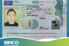 BINCO xin chúc mừng em Ngô Thanh Hà đã được cấp visa du lịch Châu Âu