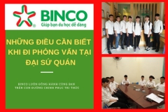 Học sinh BINCO tự tin trước giờ phỏng vấn tại Đại Sứ Quán